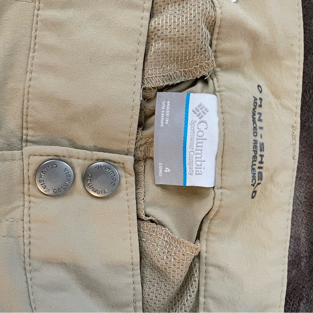 Columbia Beige Outdoor hiking pants